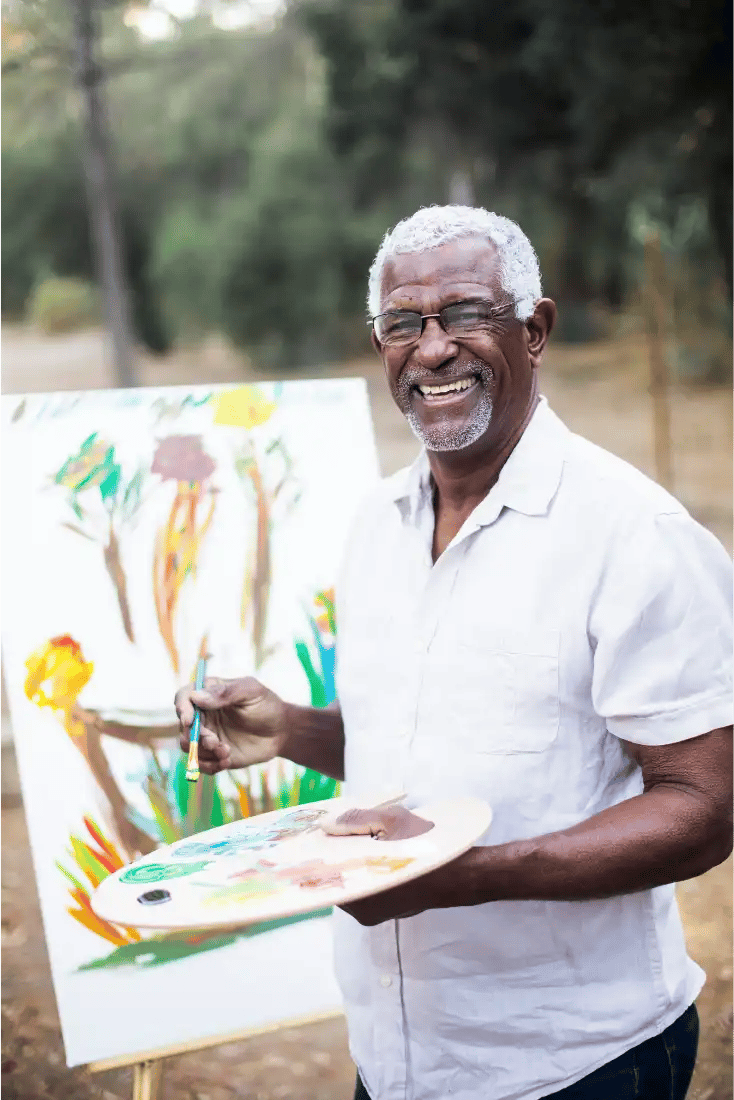 Man_Black_60s-70s_PaintingCanvas_Outdoor_2
